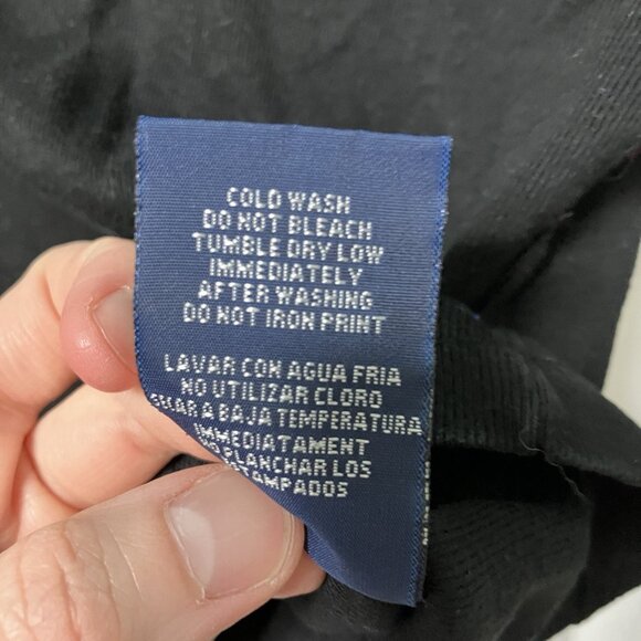 Vintage Tommy Hilfiger Shirt Womens M Ribbed Buckle Sleeve Cropped Top Y2K - Picture 5 of 8